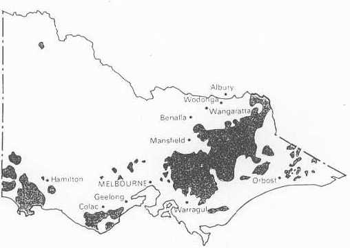 1936 Bushfire map.