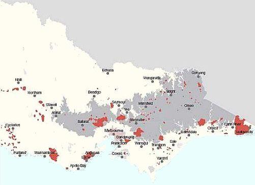 1983 Bushfire map.